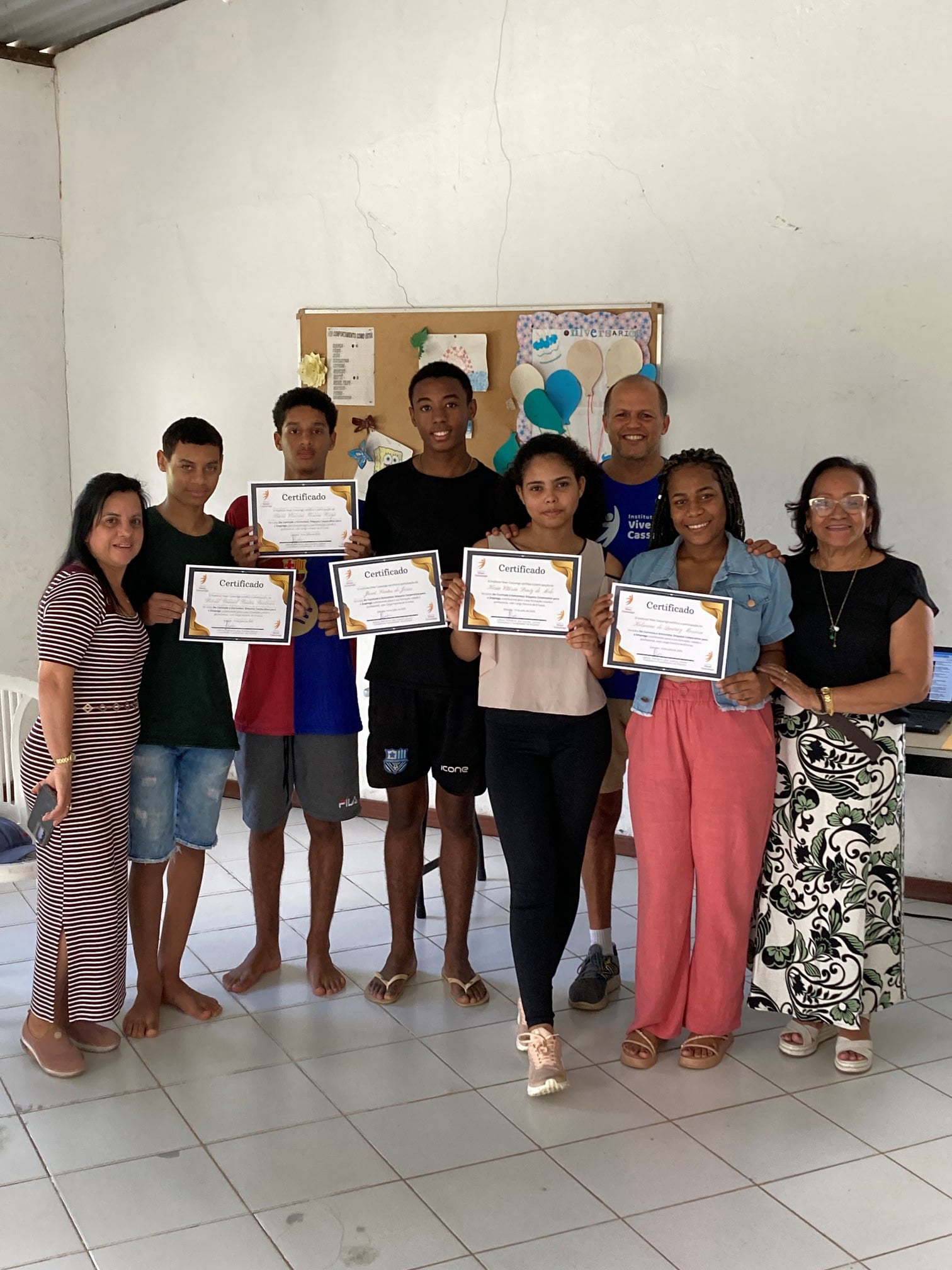 Alunos do módulo de Qualificação concluintes do curso de CURRICULO E ETICA CORPORATIVA